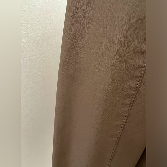 Blank NYC Vegan Leather Moto Jacket in Taupe - Picture 12 of 16